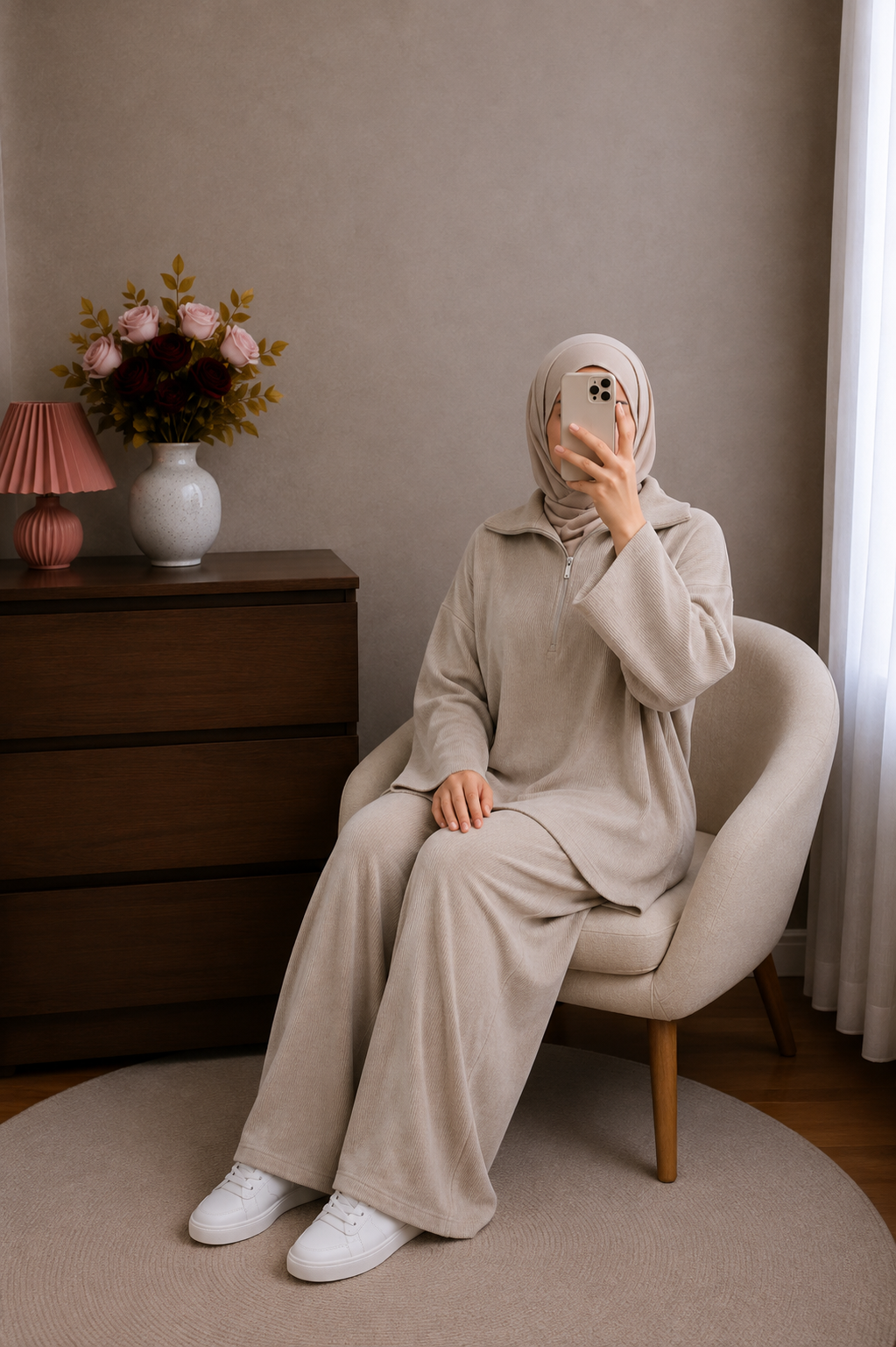 Jasmia - Beige - assise